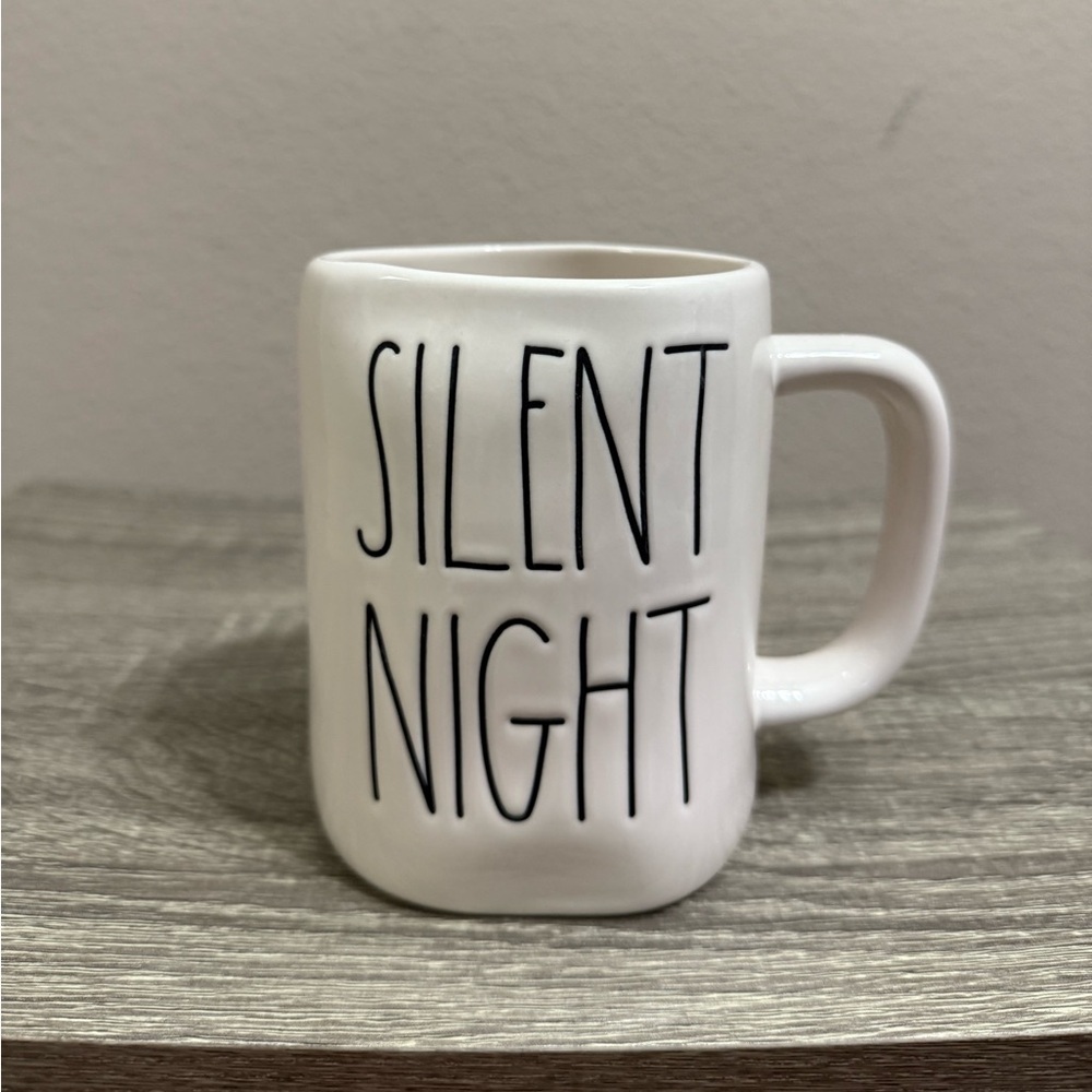 Rae Dunn Cream 'Silent Night' Mug